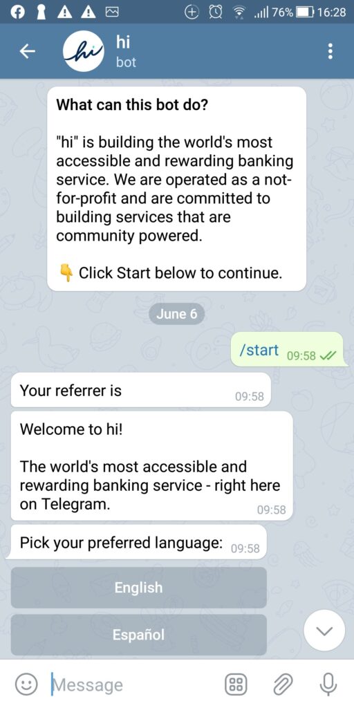 Hi Dollars, blockchain, banka, kryptoměna, kryptoměny, odměna, výhody, služby, Hi.com