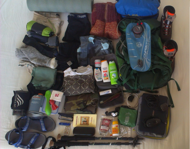 Vybavení na půlroční cestu do Santiaga de Compostela