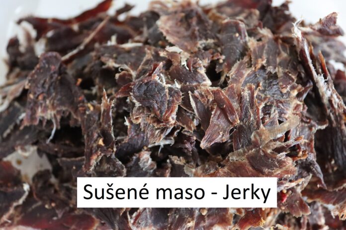 sušené maso, jerky, hovězí, maso na sušení